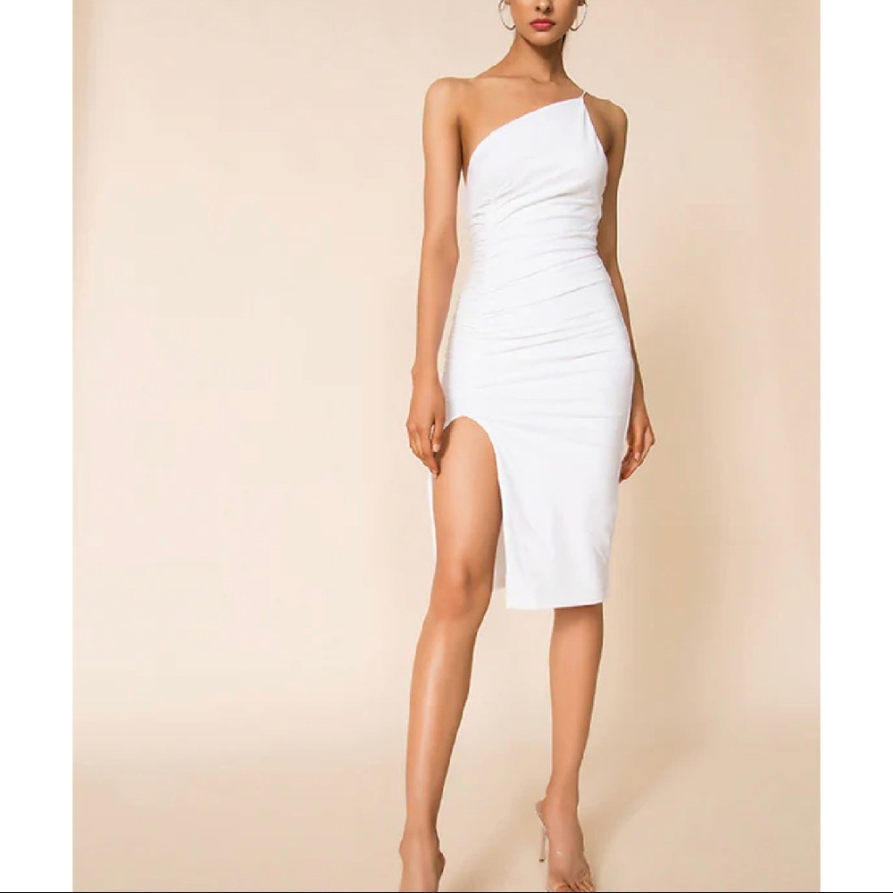 Super down white dress - new with tags